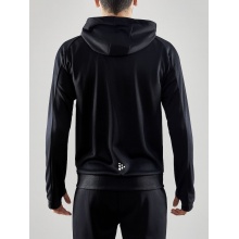 Craft Trainingsjacke Evolve Hood - strapazierfähige Mid-Layer-Kapuzenjacke aus Stretchmaterial - schwarz Herren